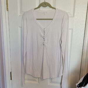 White Long Sleeve Top